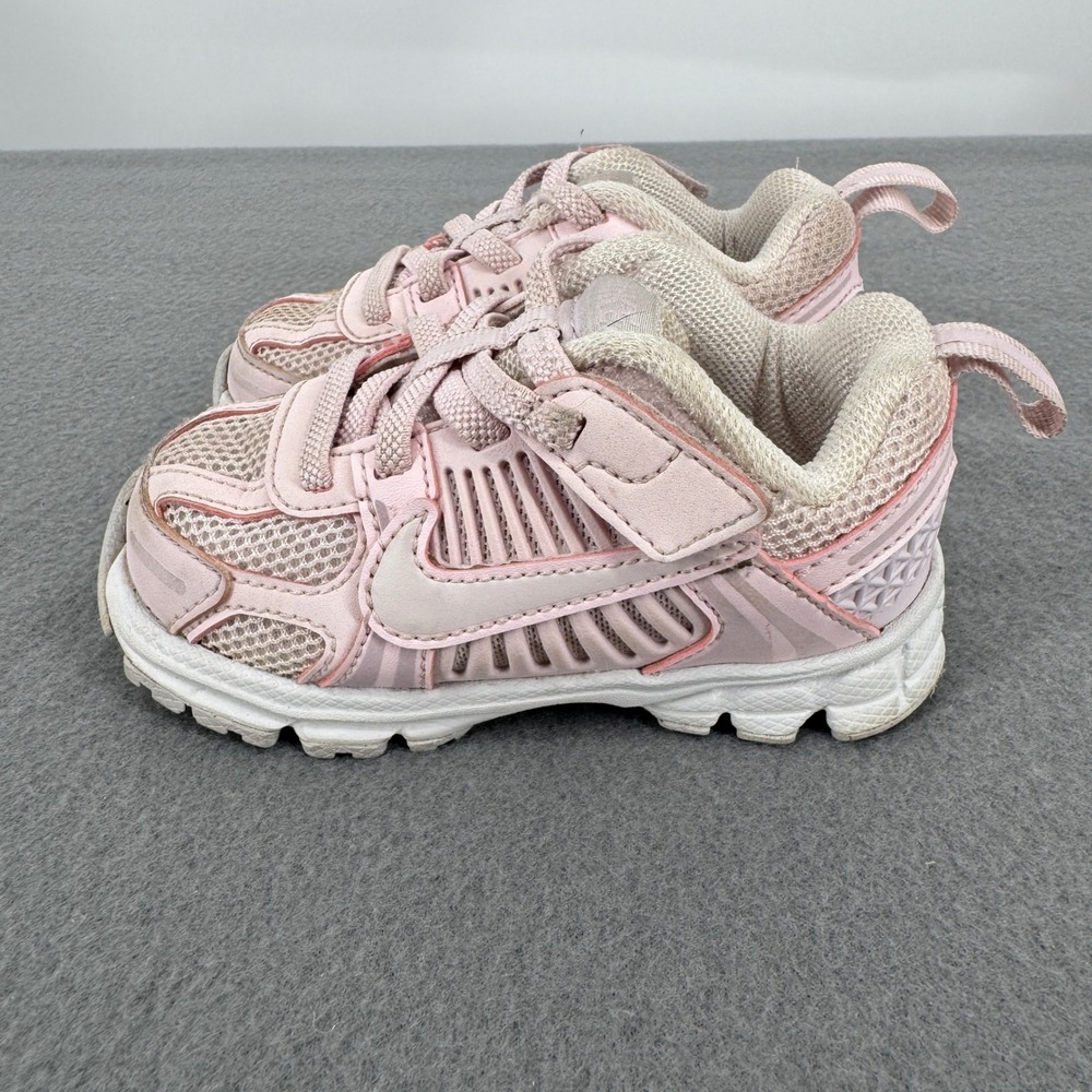 Nike Zoom Vomero 5 Toddler 6C Pearl Pink Shoes HF7000-600 Hook Loop